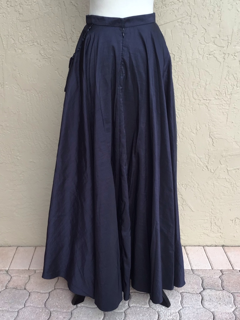ABS Evening Essentials Vintage Blue Maxi Skirt - Picture 3 of 6